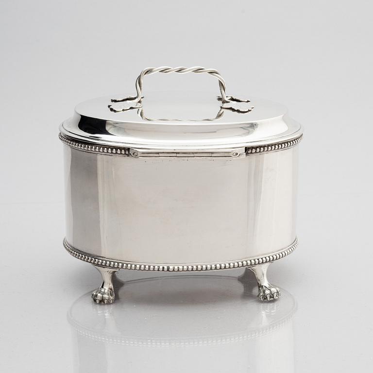 Johan Malmstedt, sockerskrin, silver, (verksam 1783-1831) Göteborg. Gustaviansk.