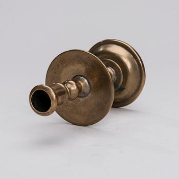 LJUSSTAKE, mässing, Flandern 1600-tal.
