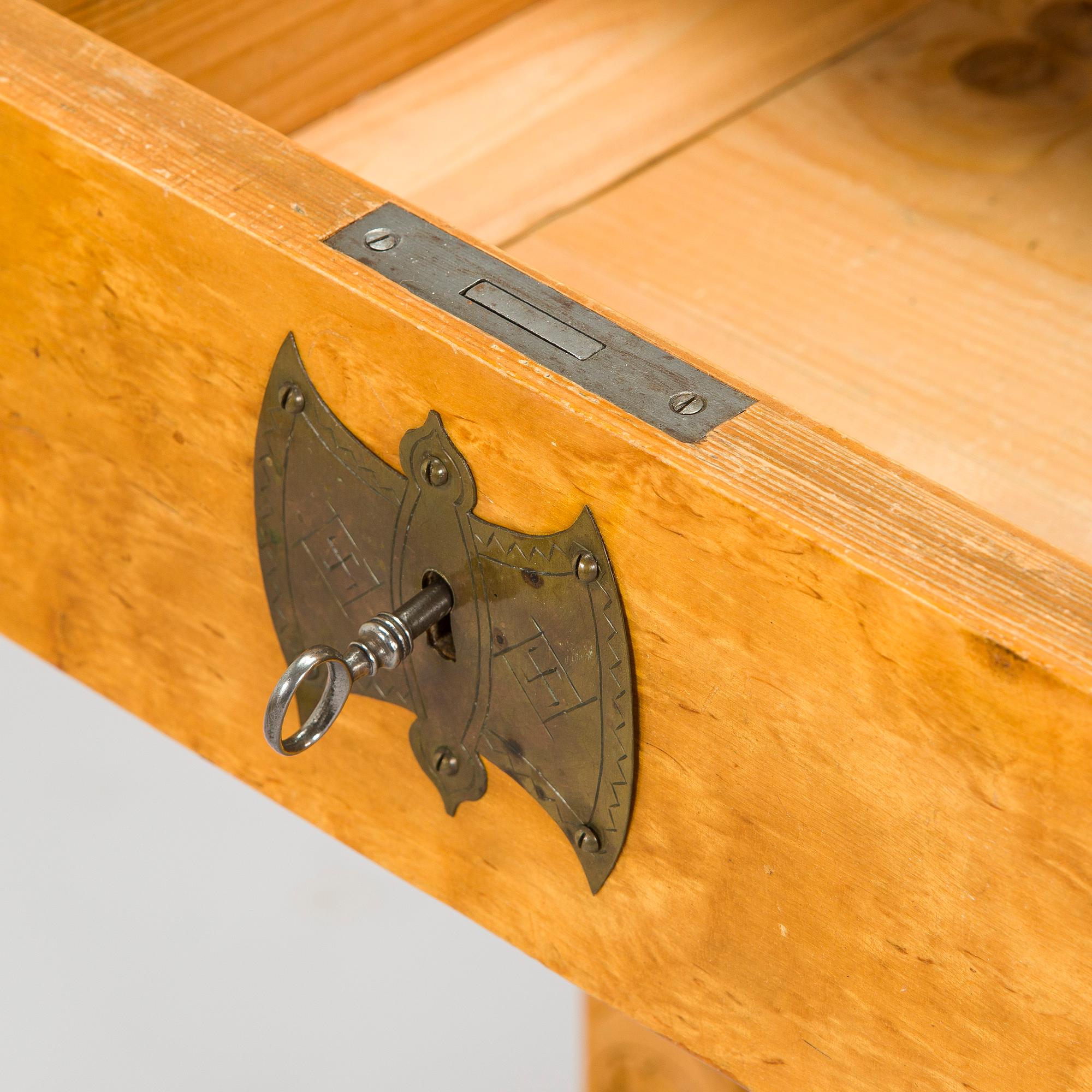 Yrjö Blomstedt, kirjoituspöytä ja jakkara, 1898.