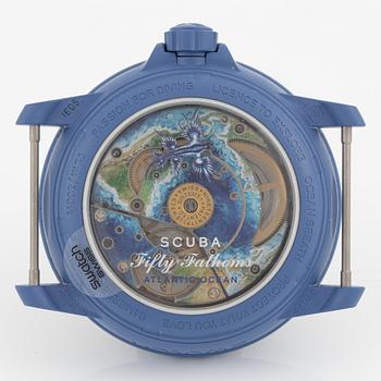Swatch/Blancpain, Scuba Fifty Fathoms, Atlantic Ocean, wristwatch, 42.3 mm.