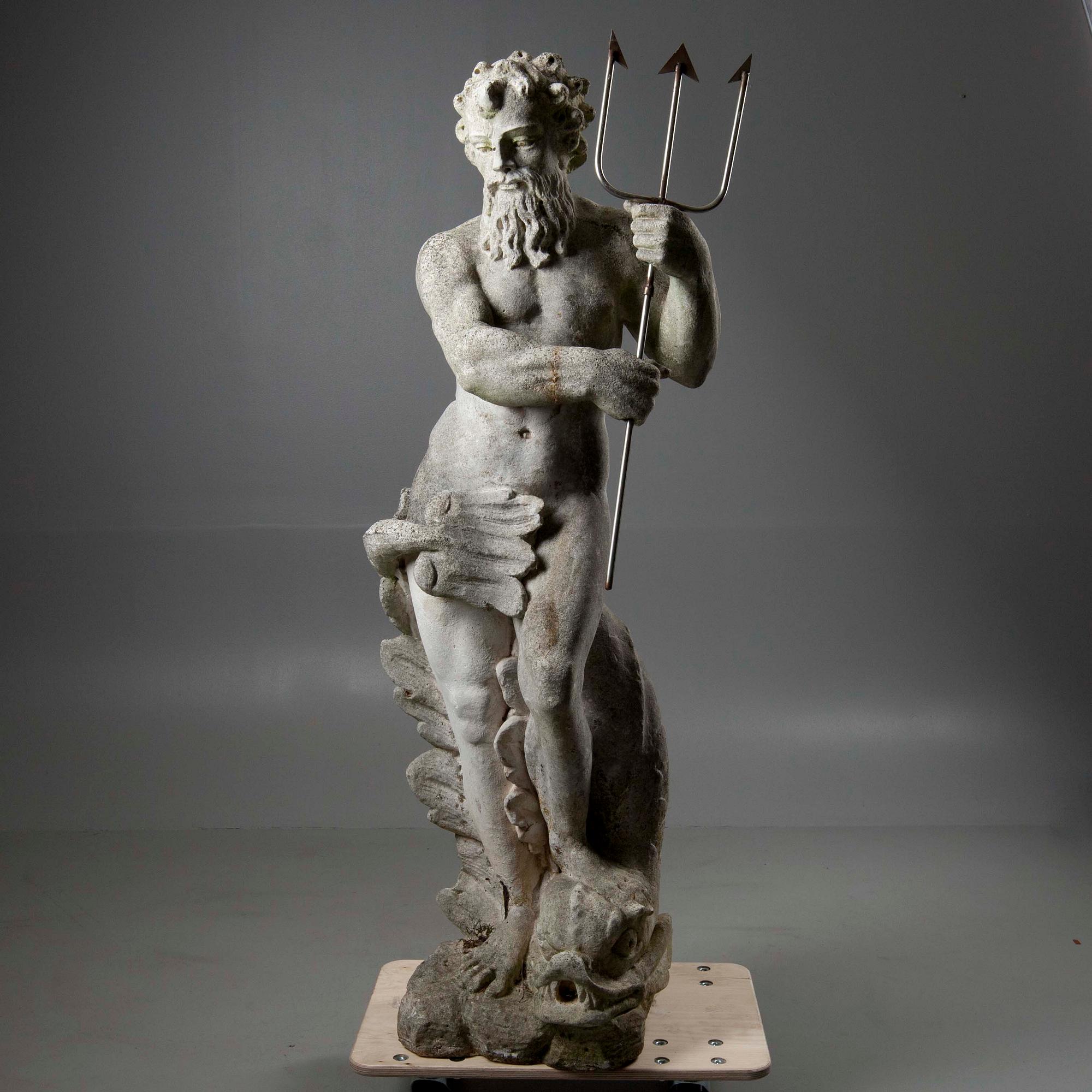 TRÄDGÅRDSSKULPTUR / FONTÄN, betong, 1900-talets senare hälft.