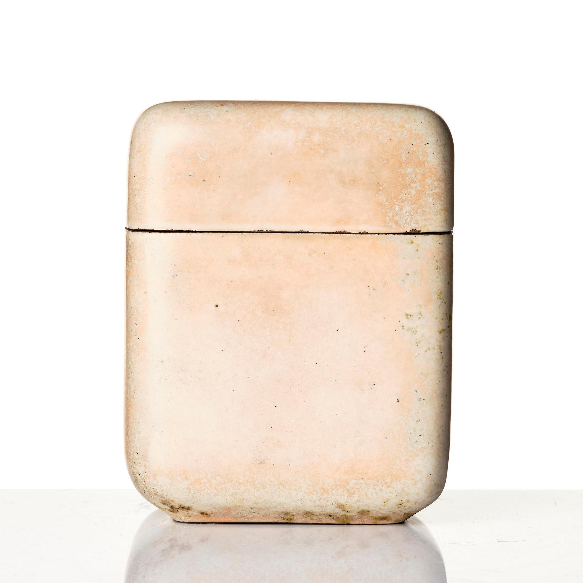 Hans Hedberg, a faience lidded jar, Biot, France.