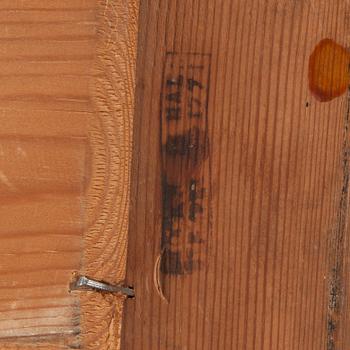 A Swedish Rococo mirror dated 1771.