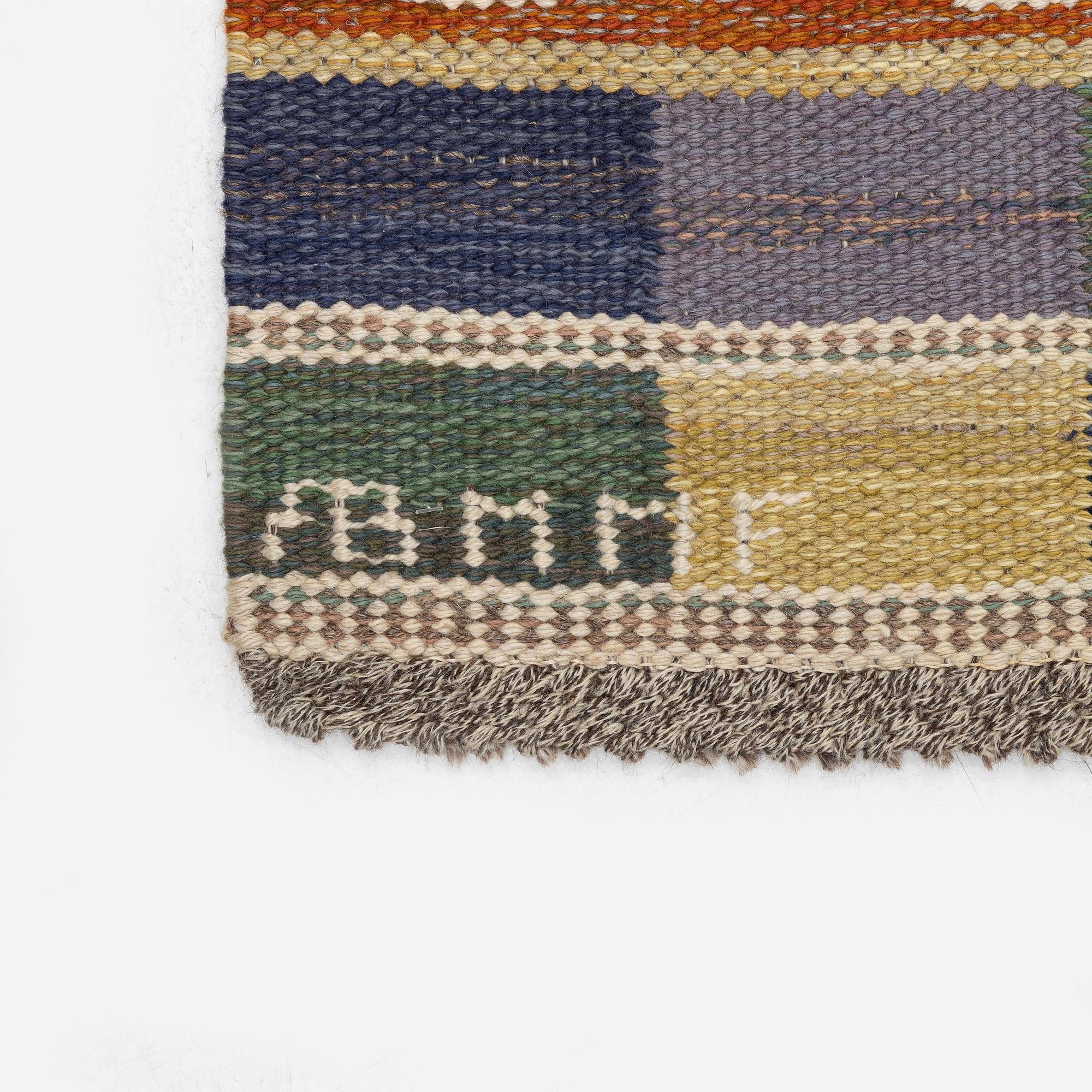 Märta Måås-Fjetterström, matta "Blå taggen", rölakan, ca 354 x 251 cm, signerad AB MMF.