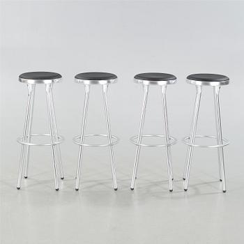Four "T094/80" bar stools, by Indecasa, around year 2000.