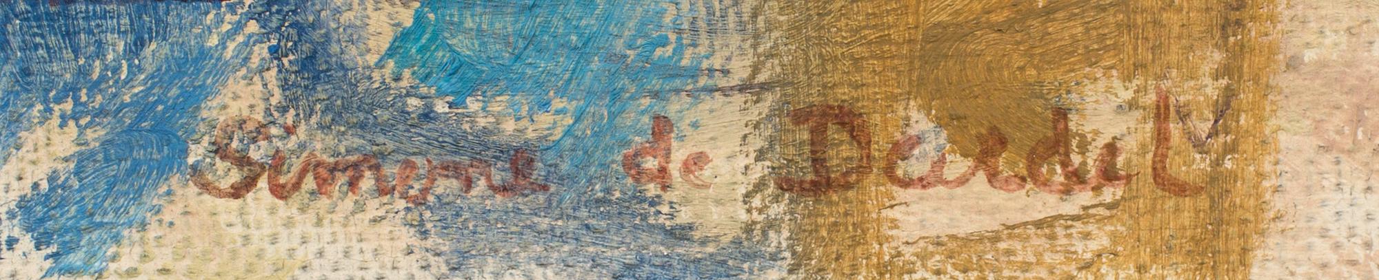 SIMONE DE DARDEL, oil on canvas, signed.