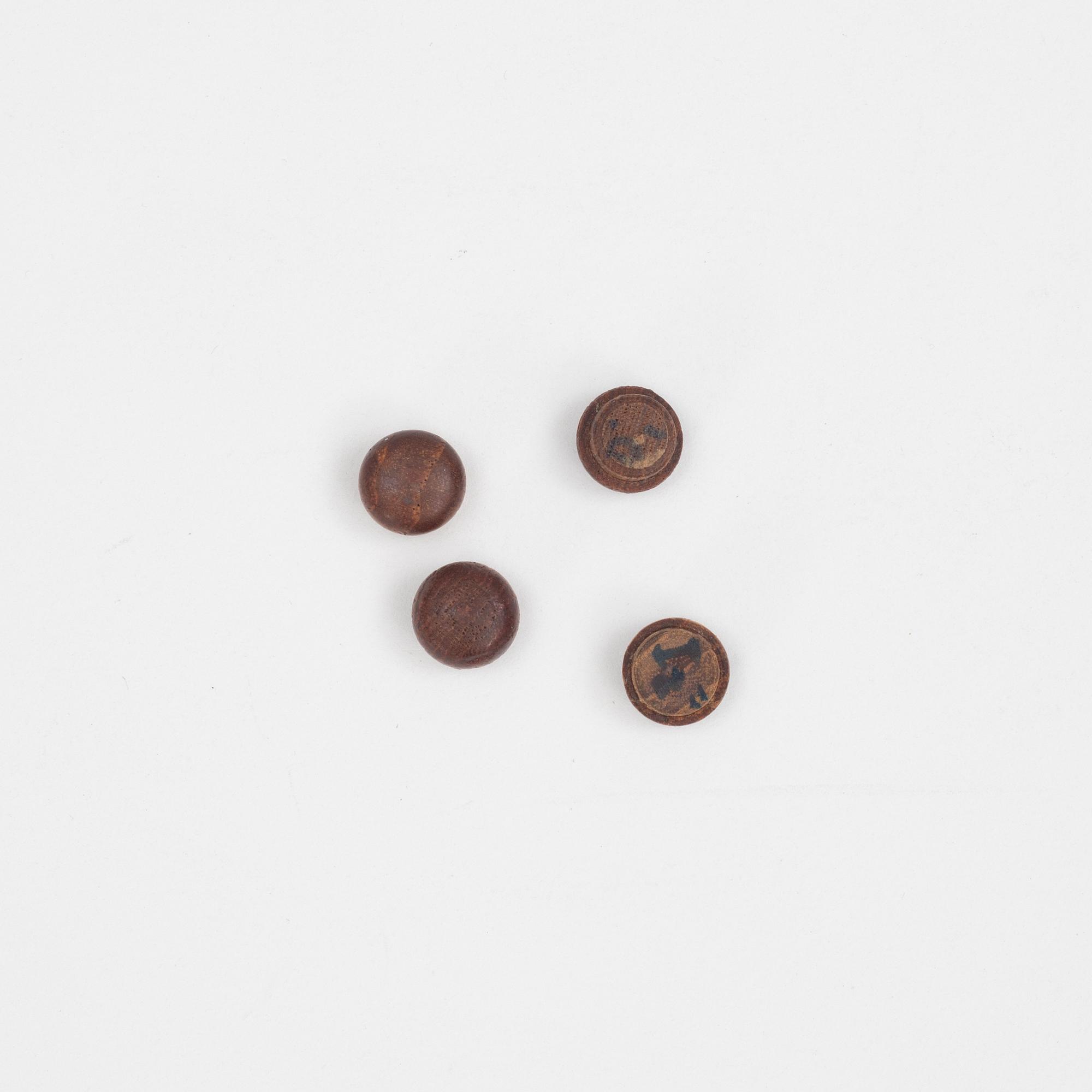 Erik Buch, stolar, 4 st, modell 49, Odense möbelsnickeri, Danmark, 1950/60-tal.