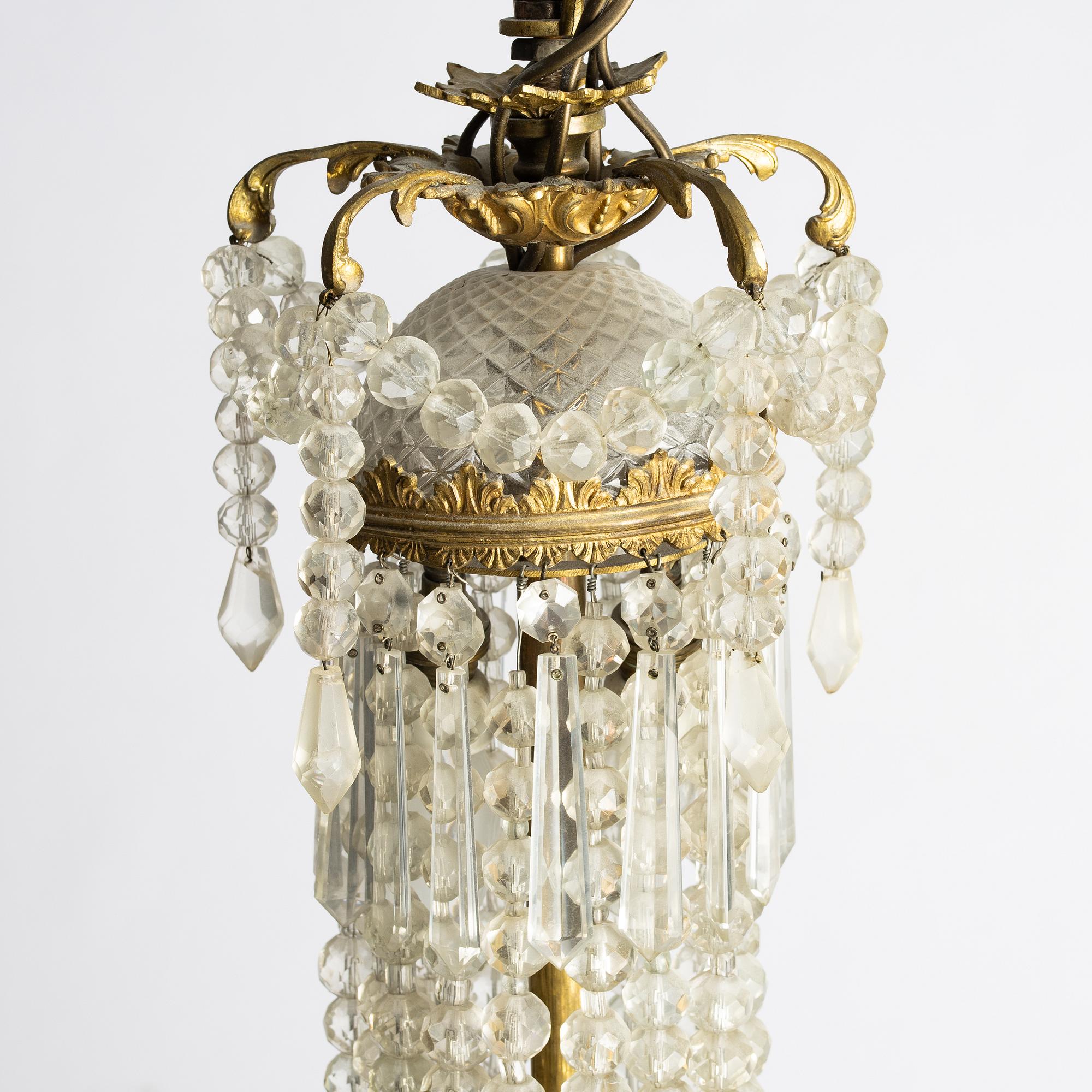 Chandelier, Oscarian, late 19th century.