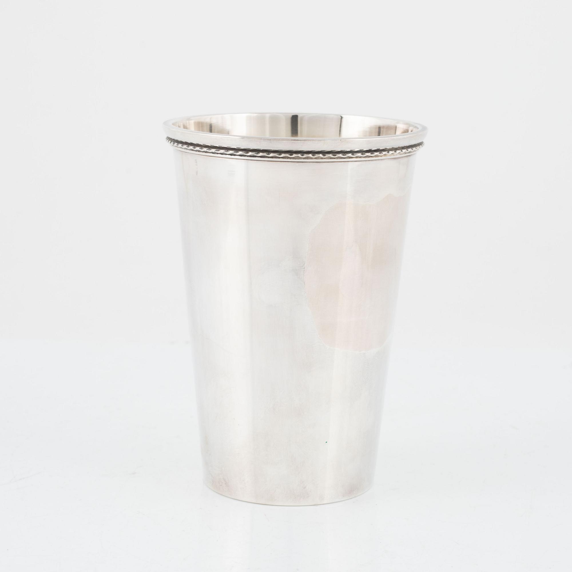 Bägare, silver, GAB, Stockholm 1962.