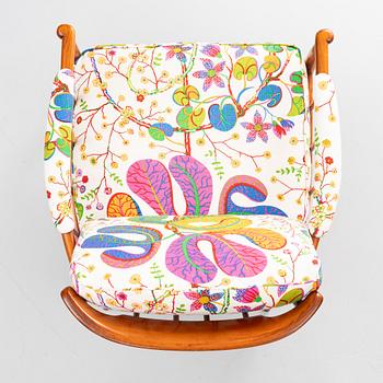 Kerstin Hörlin-Holmquist, a pair of 'Skrindan' easy chairs, OPE, second part of th 20th century.