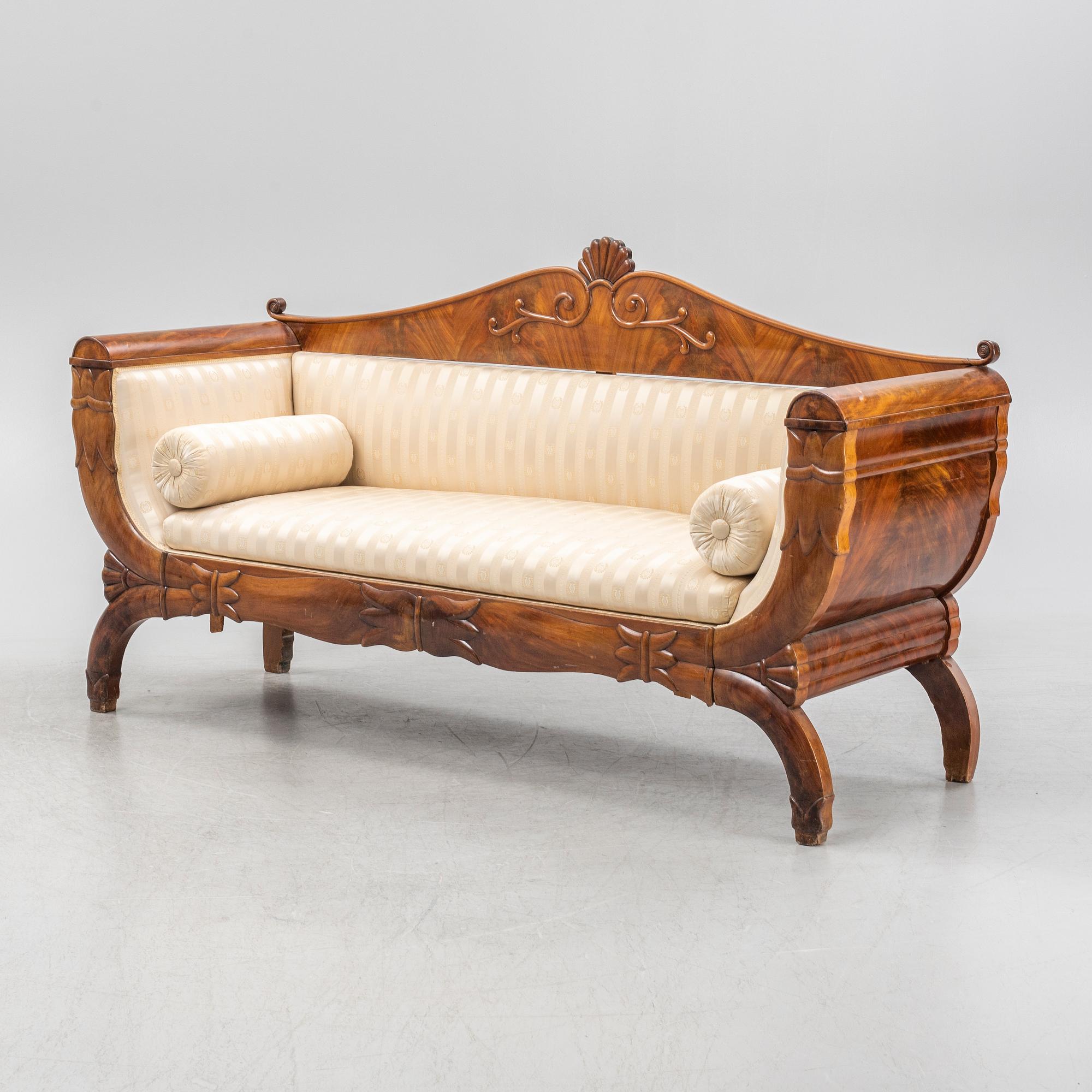 A empire style sofa, 19th Century.