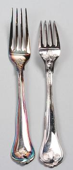 BESTICKSERVIS, silver, importstämplar.