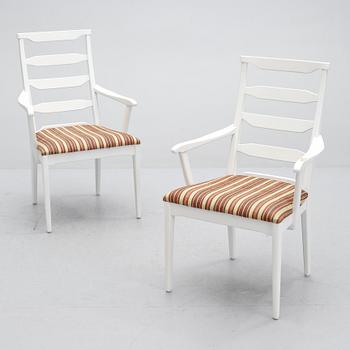 KARMSTOLAR, ett par, Vapensmeden, Carl Malmsten, 1900-talets andra hälft.