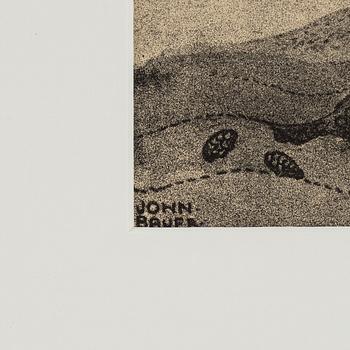 John Bauer, mezzotypi, utgiven av Åhlén & Åkerlunds, Stockholm 1918, bibliofilupplaga, 166/200.