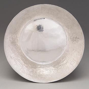 TAPIO WIRKKALA, A sterling silver bowl, mark of TW, Kultakeskus, Hämeenlinna 1973.