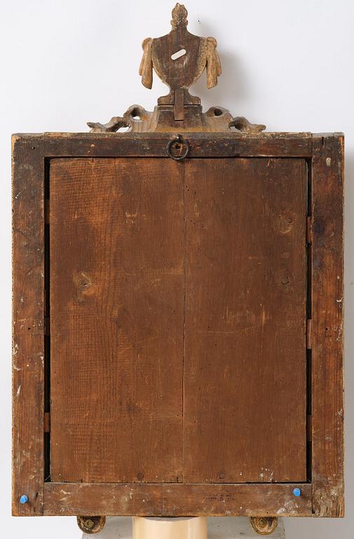 Spegellampetter ett par för två ljus, av Johan Åkerblad (mästare i Stockholm 1758-1799). Gustavianska.