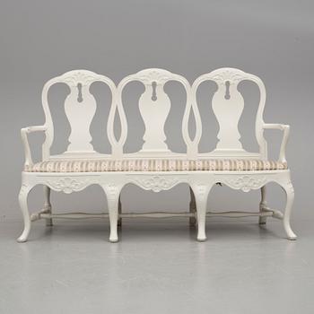 SALONGSGRUPP, 6 delar, Rokokostil, 1900-talets mitt.