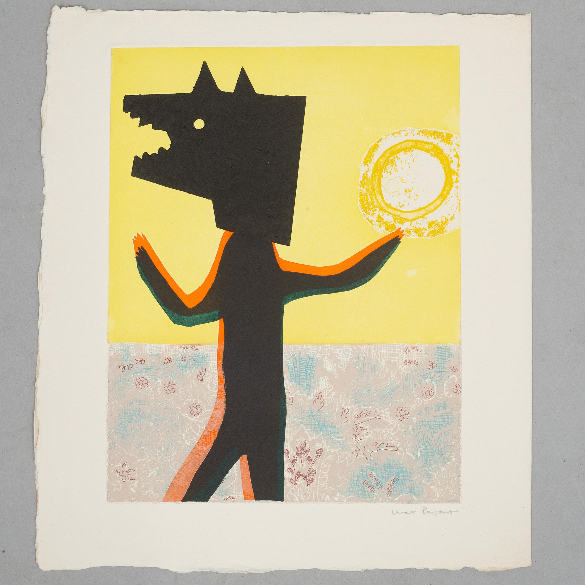 Max Papart & Jacques Prévert, a book, 2le jours des temps", Galerie Bosquet Goutal Darly, Paris 1975, numbered 81/145.