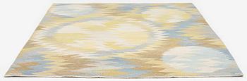Barbro Nilsson, matta, "Solfläckar", gobelängteknik, ca 236 x 190 cm, signerad AB MMF BN.