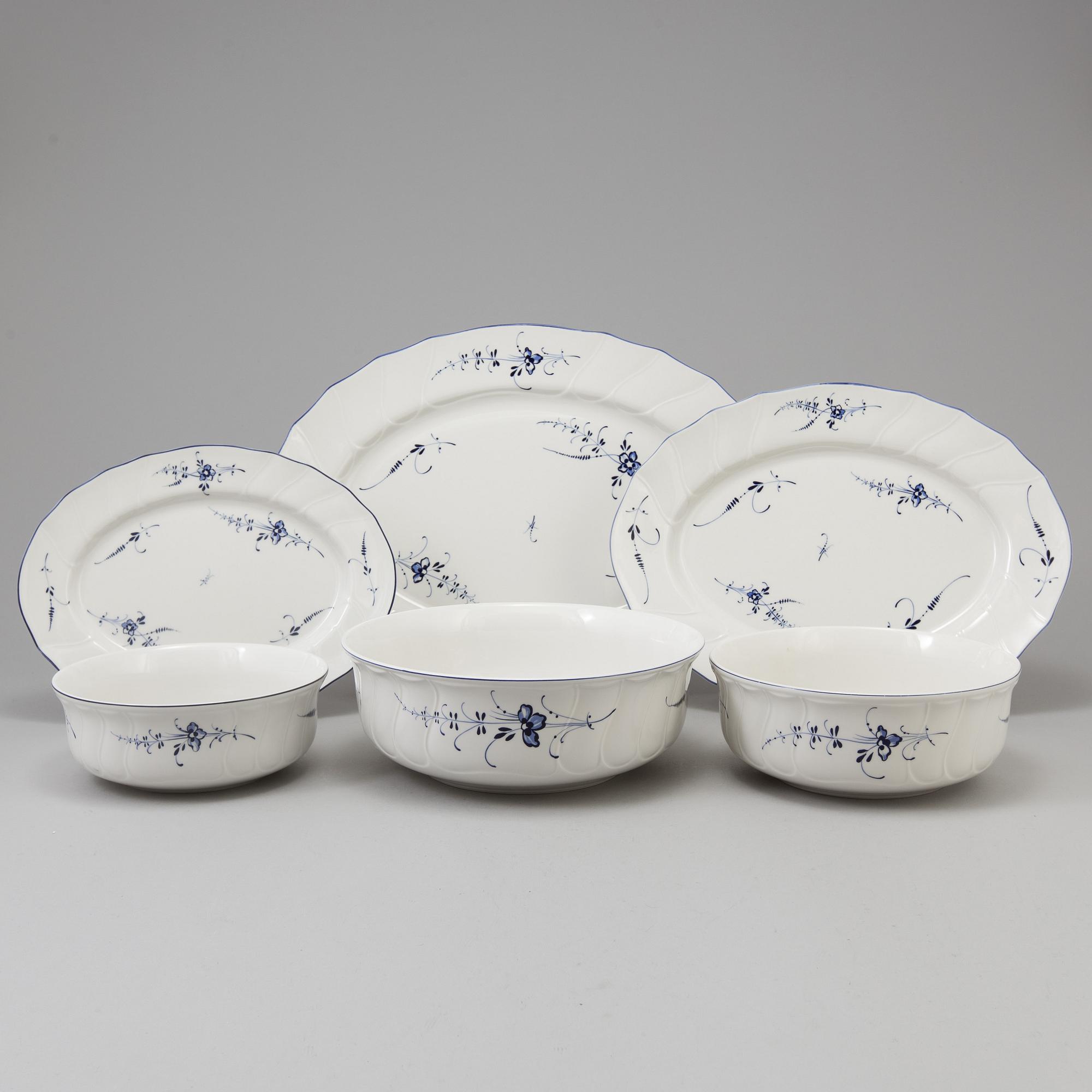 A 88 piece dinner service 'Vieux Luxembourg' and 'Vilbofour', by Villeroy & Boch.