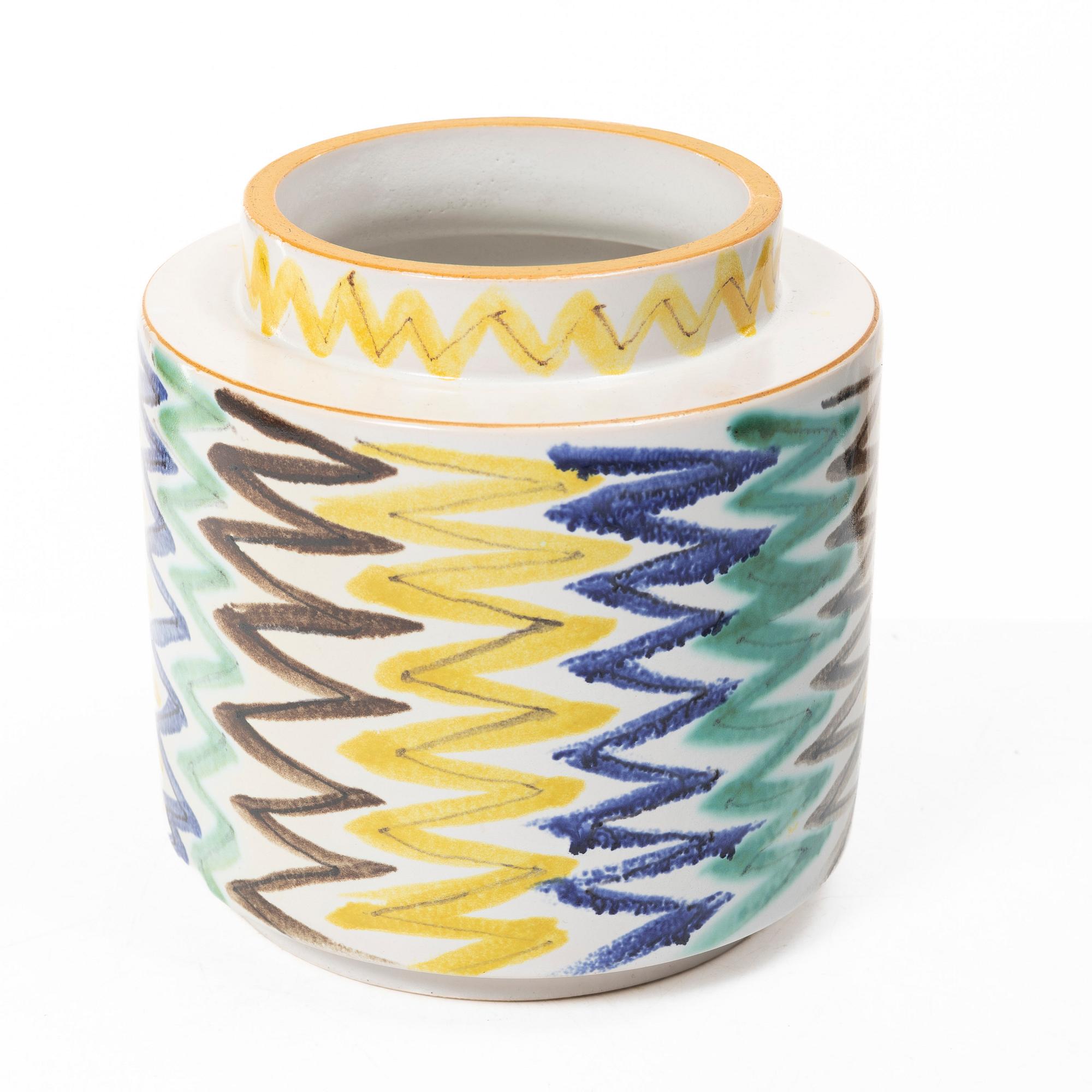 Wilhelm Kåge, A faience vase, Gustavsberg Studio, 1942.