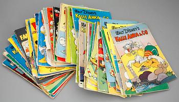 SERIETIDNINGAR, Kalle Anka & Co, 1950-1958 samt Walt Disney's serie.