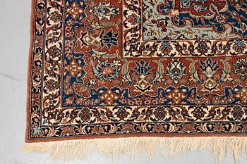 A carpet, semi-antique Esfahan, ca 375 x 252 cm.