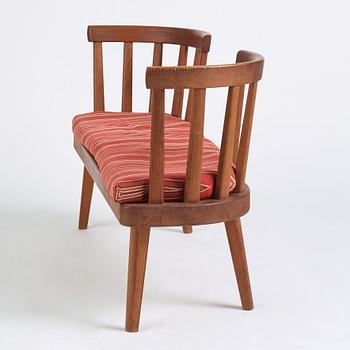 Axel Einar Hjorth, a stained pine sofa 'Utö', Nordiska Kompaniet 1930s.