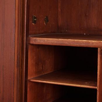 A Swedish rococo mahogany writing cabinet attributed to N. Dahlin (master in Stockholm-1761-87).