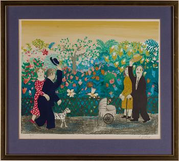 LENNART JIRLOW, lithograph in colours, signed 91/310.