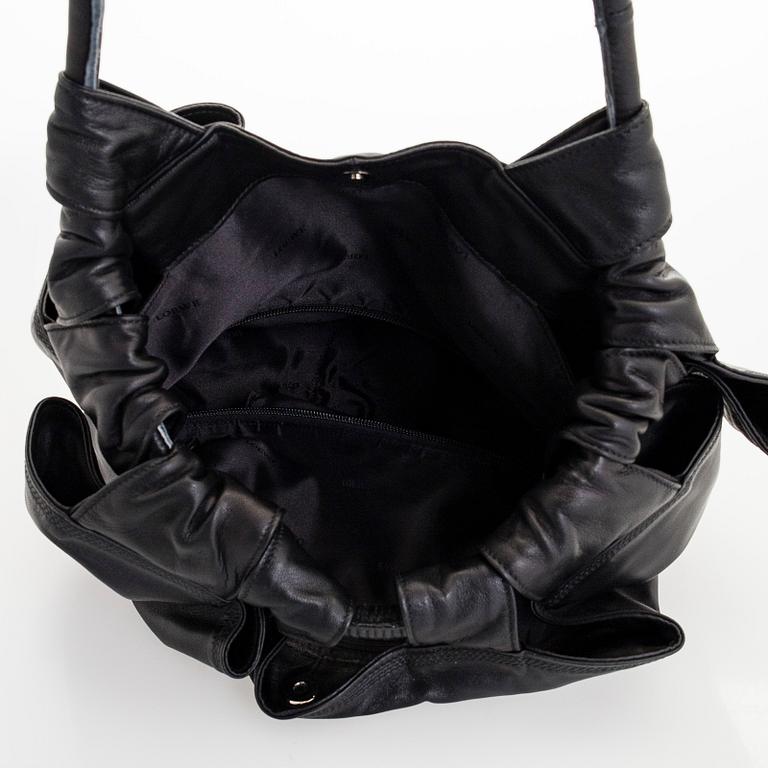 Loewe, a leather handbag.