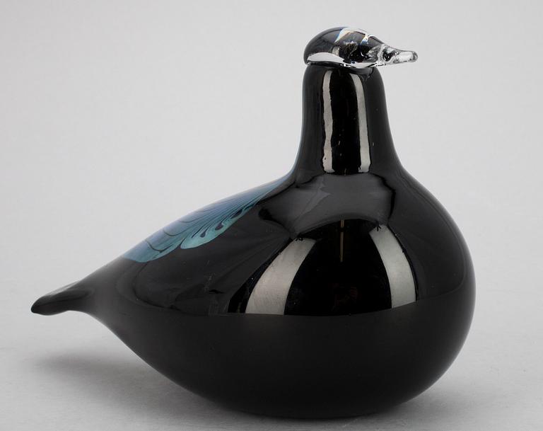 FÅGEL, glas, sign."Aamulehti Yhtymä Oy", Oiva Toikka, Nuutajärvi, Notsjö.