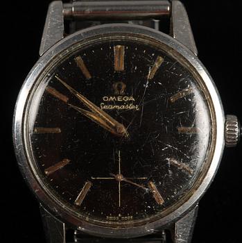 HERRARMBANDSUR, stål, Omega Seamaster,