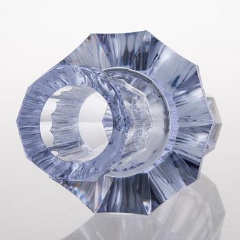 AIMO OKKOLIN, VAS, "Fyr", signerad Aimo Okkolin, Riihimäen Lasi Oy.