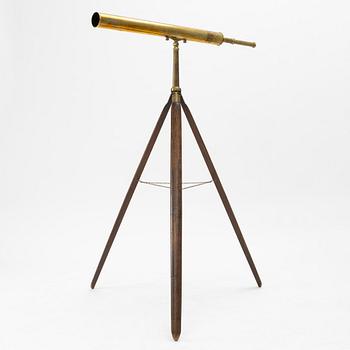 A telescope by John Browning of 63 Strand, London, later part 19th century/circa 1900.