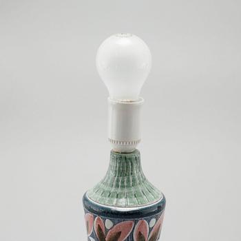 A dish and a table lamp by Marian Zawadzki for Tilgmans, second half of the 20th century.