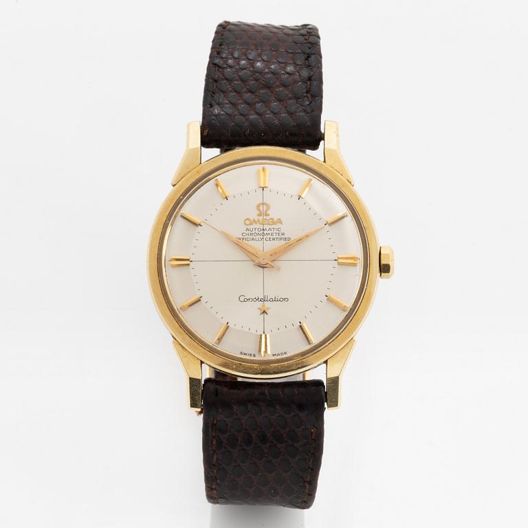 Omega, Constellation, Chronometer, "Pie-pan", wristwatch, 34 mm.