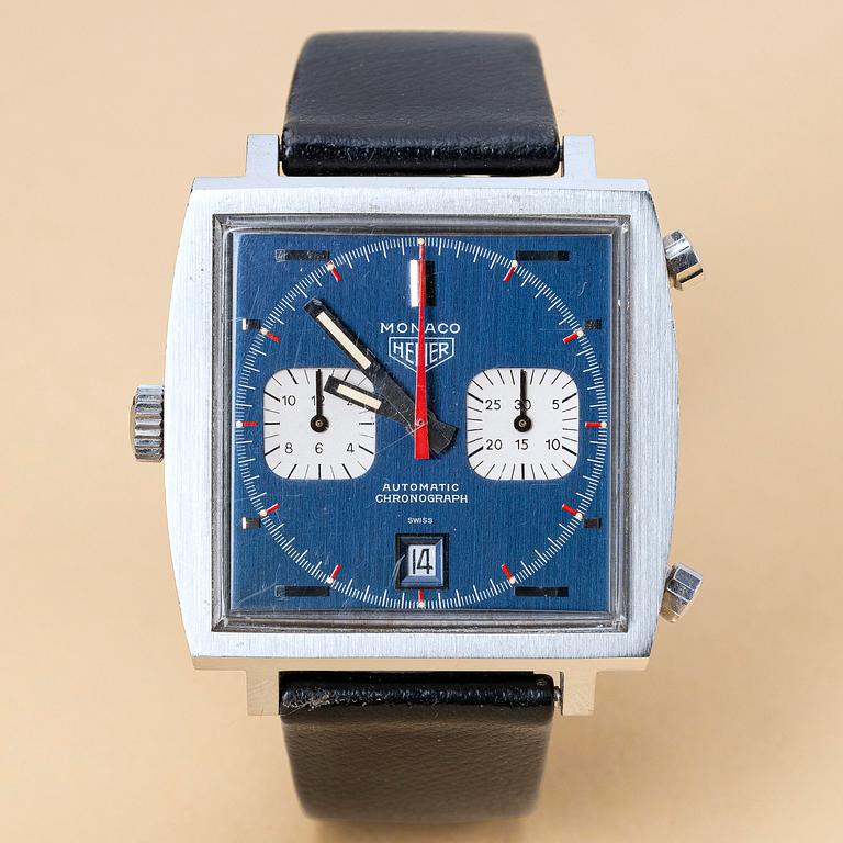 Heuer, Monaco, "Steve McQueen", "Transitional Version", ca 1970.
