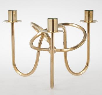 KANDELABER, mässing, "Vänskapsknuten", Josef Frank för Svenskt Tenn,