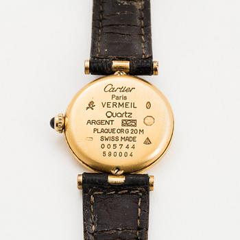 must de CARTIER, VLC wristwatch, 24 mm.