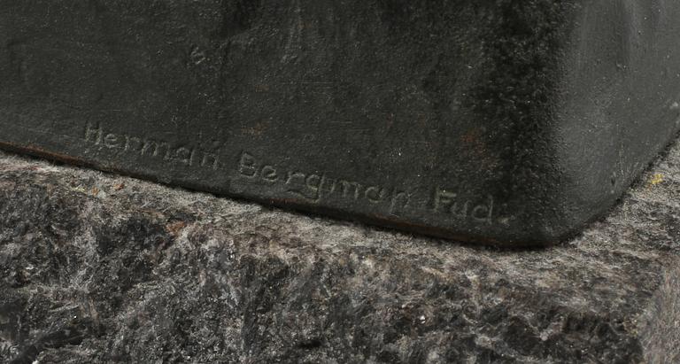 OTTO STRANDMAN, skulptur, brons,  daterad 1913.
