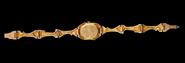 BJÖRN WECKSTRÖM, armbandsur "Pola negri", 14K guld. Lapponia 1987.
