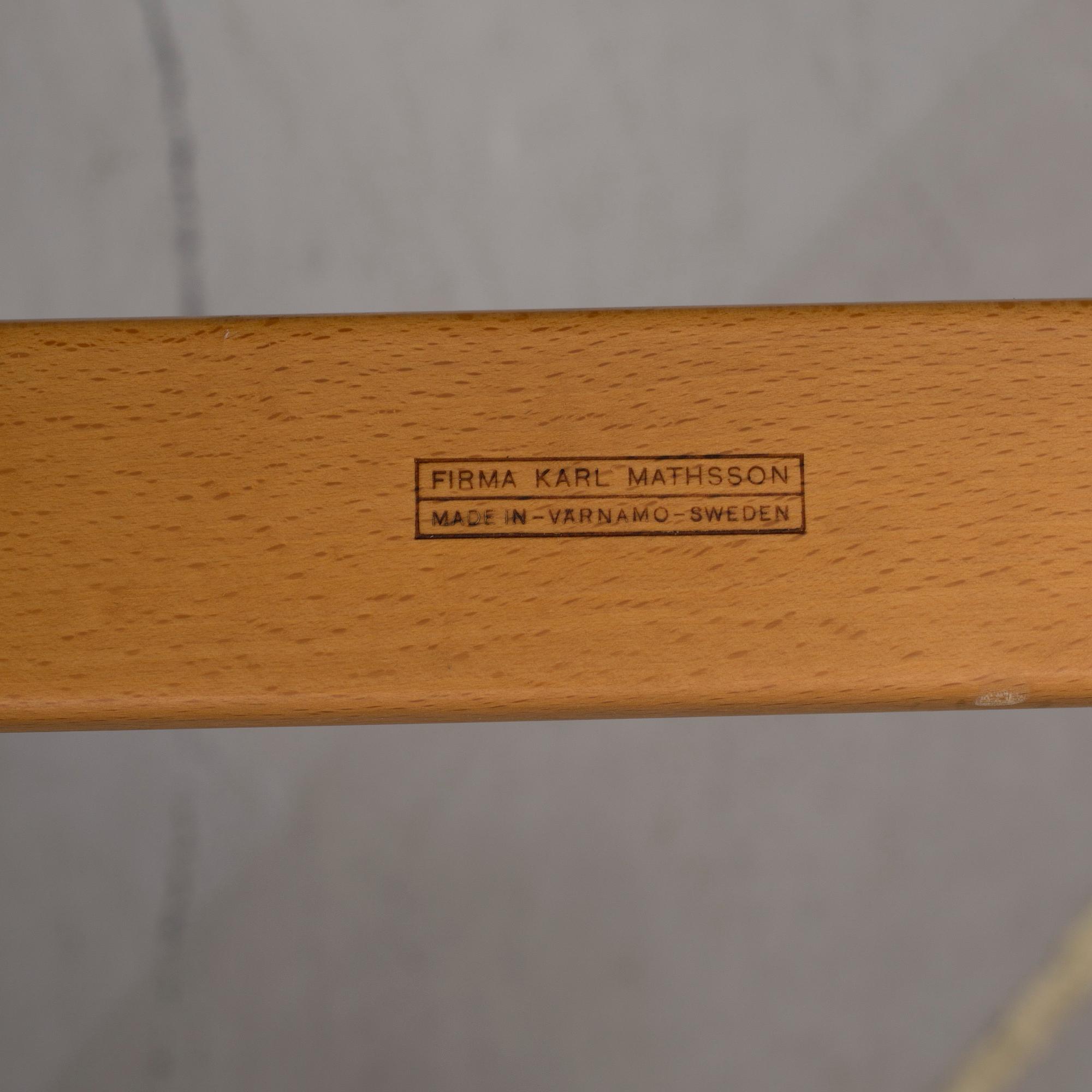 A ' Eva' easy chair by Bruno Mathsson for Firma Karl Mathsson.