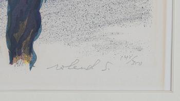 Roland Svensson, färglitografi, signerad 141/360.