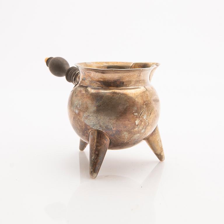 Cream jug, silver, probably Denmark, 19th/20th century.