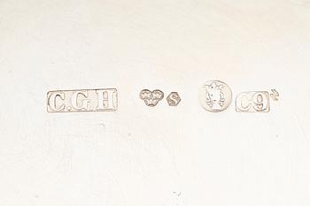 BÄGARE, silver, CG Hallberg, Stockholm 1953. Vikt ca 245 gram.