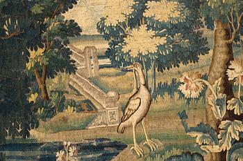 A tapestry, "Verdure", tapestry weave. 267,5-269,5 x 247-256 cm. Flanders 17th century.