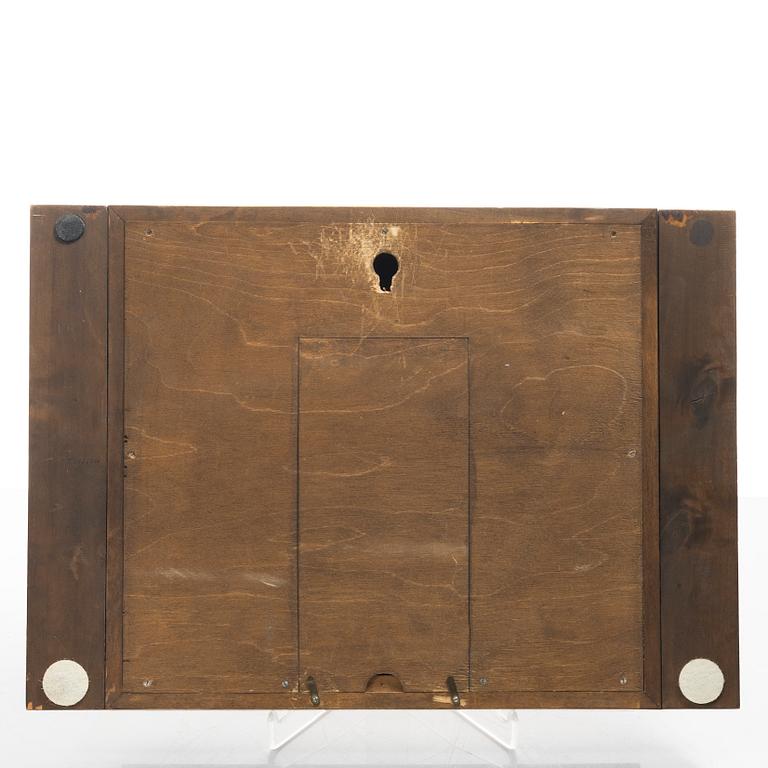 Mjölby Intarsia, a wall clock, 1930s.