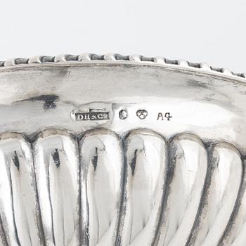 David Hirsch Hermansson & Co, skål på fot, silver, empire, Stockholm 1831.