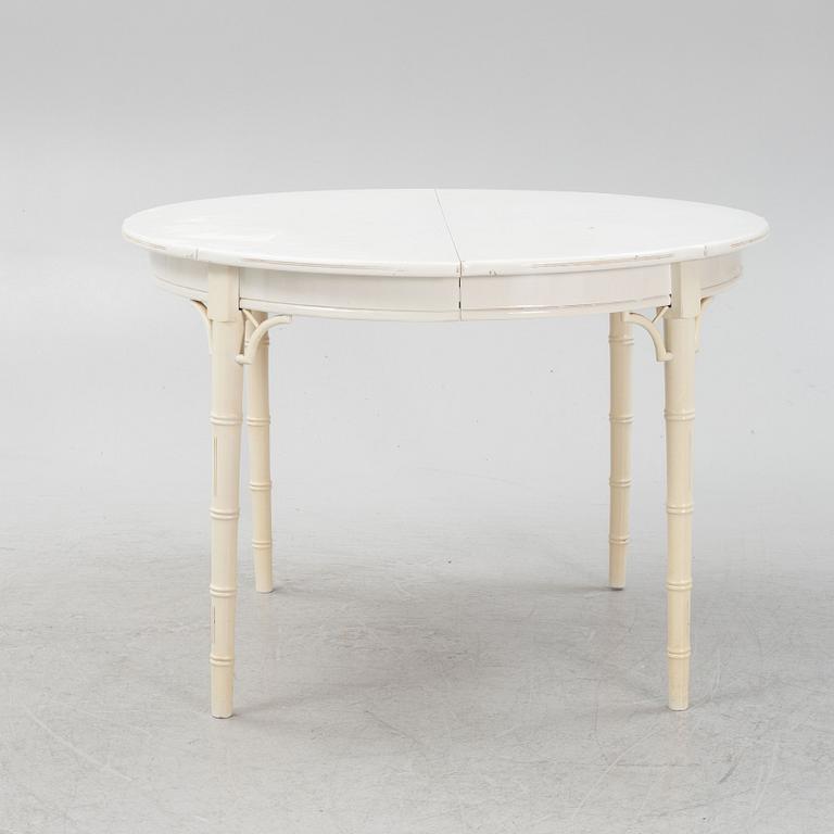 A 7-piece dining group, Miranda of Sweden, late 20th Century.